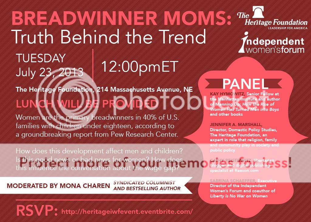 IWF Event Breadwinner Moms Truth Behind the Trend
